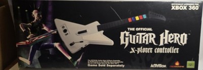 NEW- Never Used!! Xbox 360 Guitar Hero II Xplorer Wired Guitar Controller w/ Box