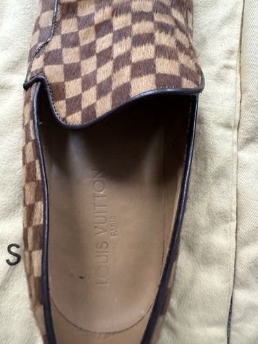 Lois Vuitton Men’s Shoes Damier Calf Hair Rare Vintage Edition - Picture 11 of 16