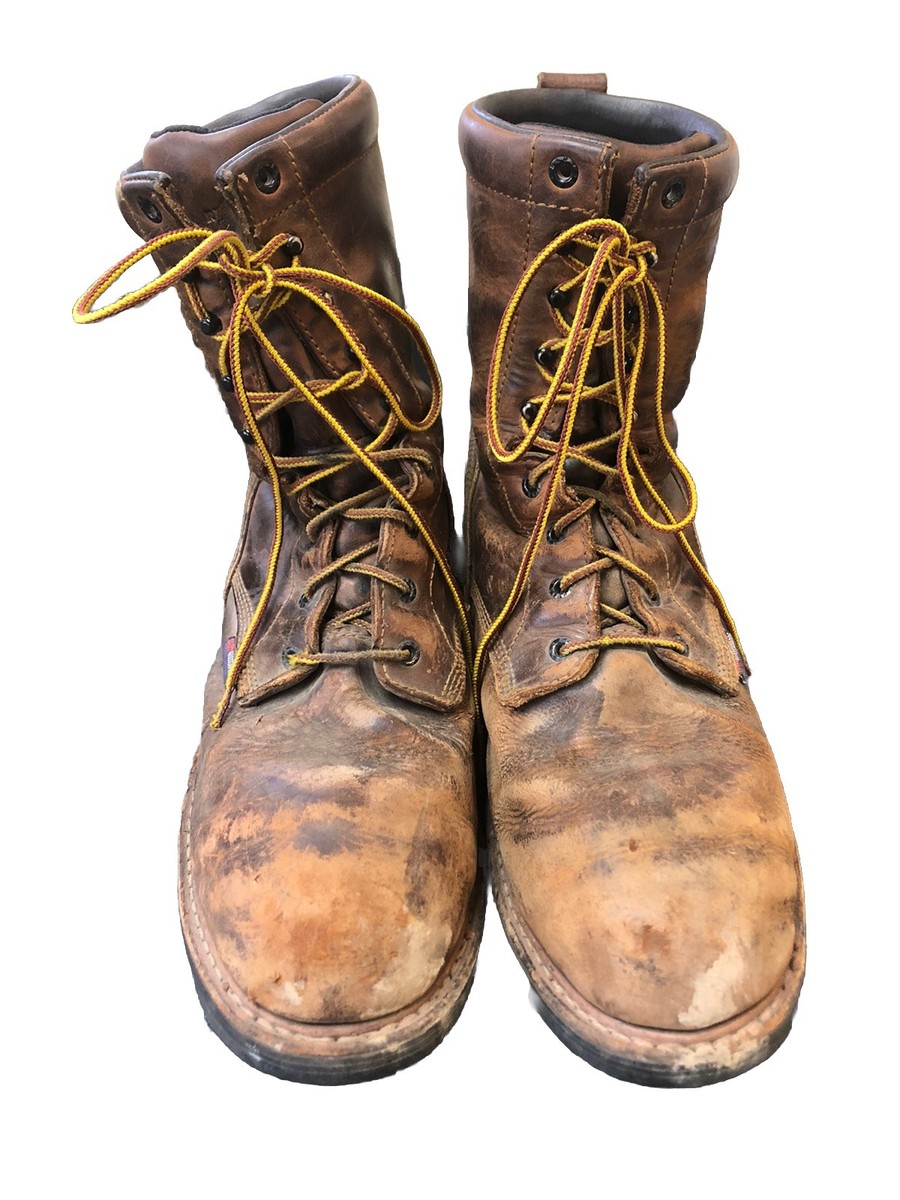 Red Wing LoggerMax 4420 9” Safety Toe Work Boots Men's Size 11 D