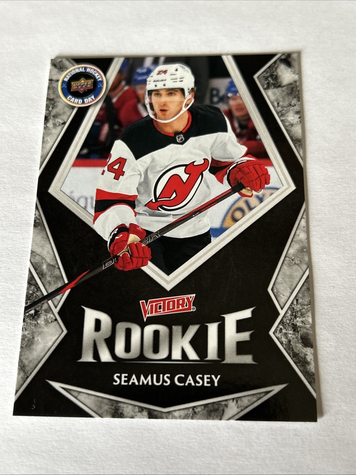 2025 Upper Deck National Hockey Card Day Victory Rookie Black Seamus Casey