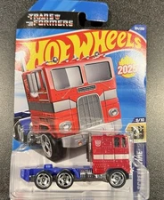 Hotwheels Diecast 1/64 Transformers Optimus Prime HW Screen Time