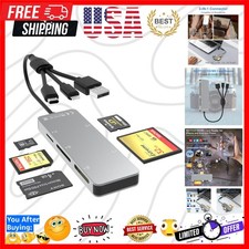 Memory Stick Pro Duo Adapter for iPhone/USB C/PC - Aluminum 5 in 1 SD/TF/CF/M...