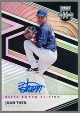 JUAN THEN 2020 Panini Elite Extra Edition Signature #113 Auto Seattle Mariners