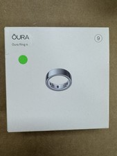 Oura Ring Gen 4 SILVER Size 9 IN ORIGINAL BOX- ACTUAL PICTURES