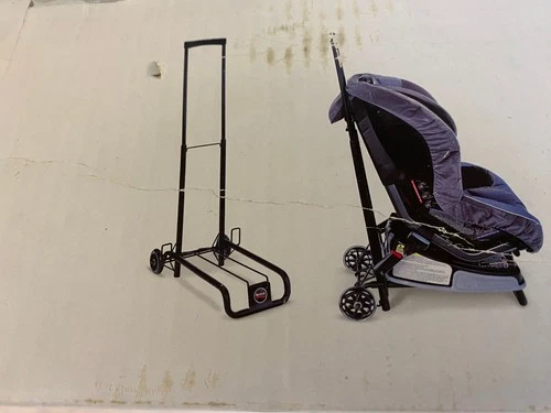 Britax Car Seat Travel Cart S840500 Adjustable Foldable Fits Airplane - Picture 7 of 14