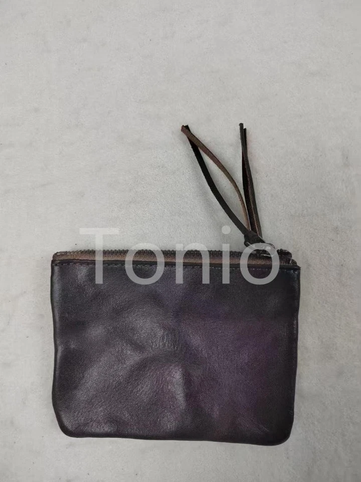 Billetera de cuero caído vintage RRL DOBLE RL Ralph Lauren marrón rara Foto 2 de 4