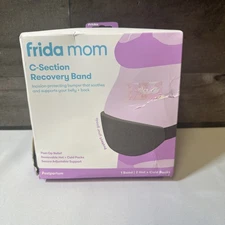 Frida Mom C-Section Recovery Band + Hot/Cold Packs - Gray NEW !!! Light Box Dam!
