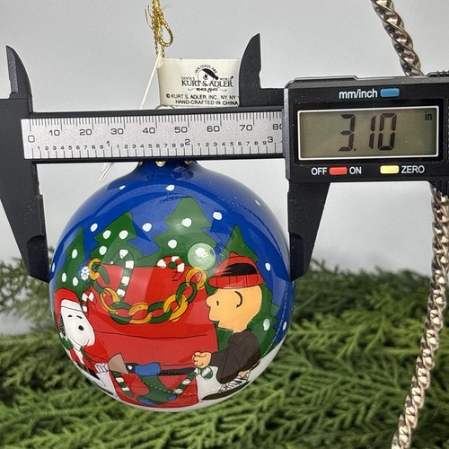 Peanuts Kurt S. Adler Weihnachtsschmuck Glaskugel Snoopy & Charlie Brown Neu in OVP - Bild 10 von 11