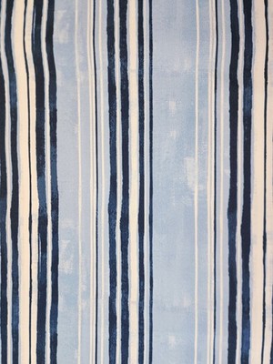 Outdoor Fabric Remnant 28 X 54 Stripe Artsea Blue Haze Extra Wide