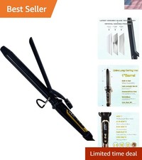 1 Inch Curling Iron Extra Long Barrel with Ceramic Coating for Long/Medium Ha...