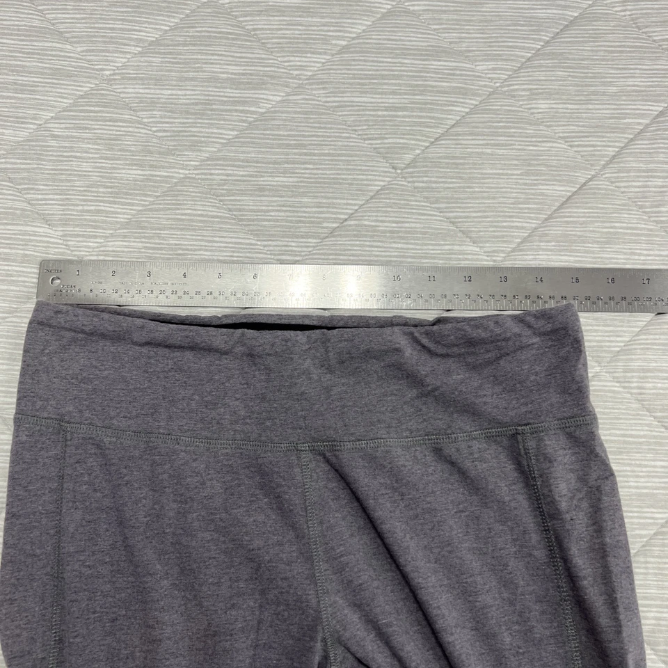 Everlast Capri Leggings Yoga Pantalón Mujer Grande Gris Púrpura Elastizado Bolsillo 29x20 Foto 3 de 4
