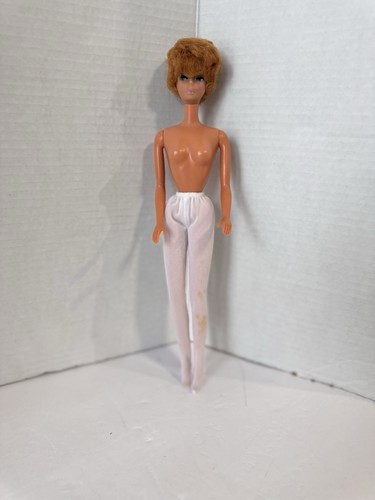 Vintage 1966 Mattel Ginger Bubble Cut Puppe blaue Augen rosa Lippen - Bild 2 von 8