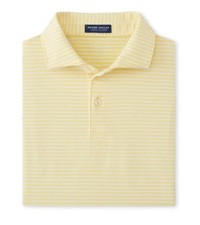 PETER MILLAR Crown Crafted Albatross Stripe Cotton Blend Pique Polo Size XL