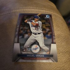 Miguel Vargas 2023 Bowman Chrome #40 Rookie Los Angeles Dodgers