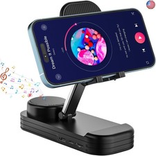 Cell Phone Stand with Wireless Bluetooth Speaker  Anti-Slip Base,HD