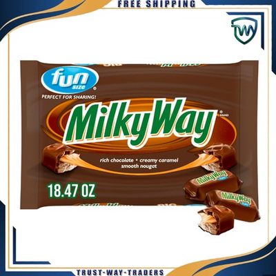 #ad Milky Way Fun Size Milk Chocolate Candy Bars 18.47 oz Bag Free Shipping NEW $7.90