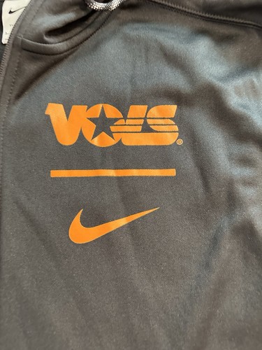 NWT Men’s Nike Tennessee Volunteers Therma Fit Hoodie Large Black Full Zip - Picture 2 of 8