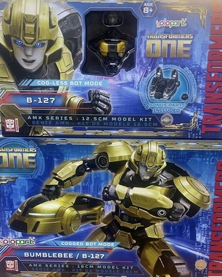 Yolopark AMK Series Transformers: One B-127/Bumblebee Cogged & Cog-less Model