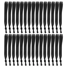 100 Pcs Cloth Event Wristband, Disposable Wrist Bands, Black