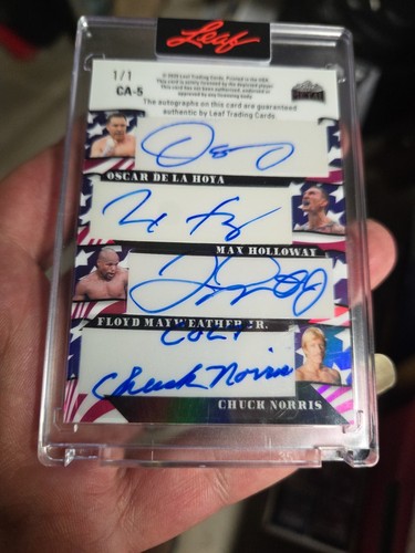 2025 Leaf Metal Celebr8 America Autos Tyson, McGregor, Wilder, Mayweather,... - Picture 7 of 9
