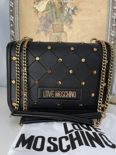 black moschino purse