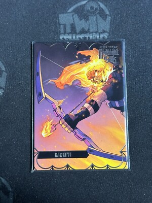 2023 Fleer Ultra Midnight Sons Hawkeye #42 Silver Base