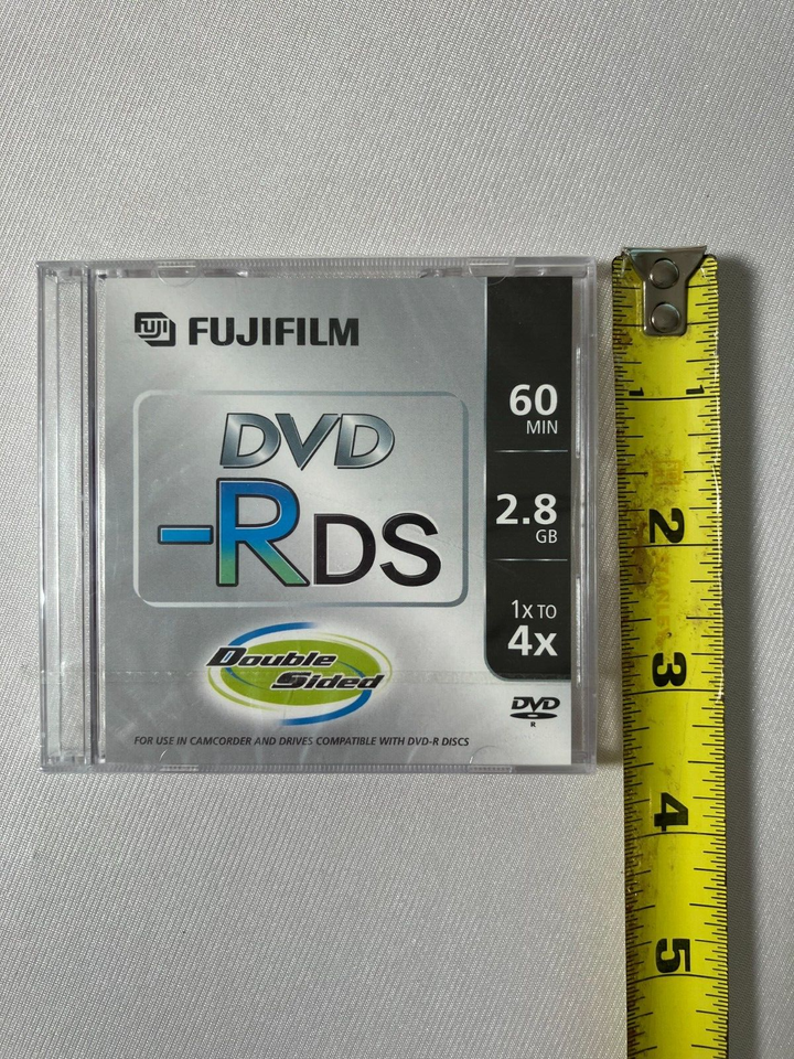 FUJIFILM Mini DVDR DS Camcorder 2.8GB 60 Minutes Disc Lot of 4 New