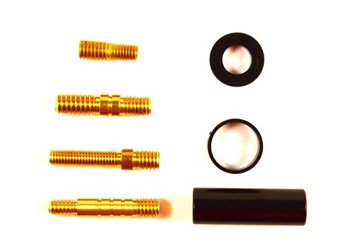FOR 97-16 FORD F150 F250 F350 SILVER SPIKED STYLE SHORT SCREW IN STUBBY ANTENNA - Picture 2 of 2