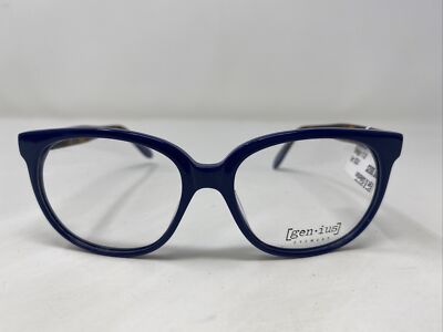 Genius Eyewesr GE01 BLUE 55-17-145 Blue/Tortoise Full Rim Eyeglasses Frame X487