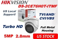 Ⲏіkvіsіon 5MP DS-2CE76H0T-ITMF TVI Dome Camera Outdoor 2.8mm BNC US Version