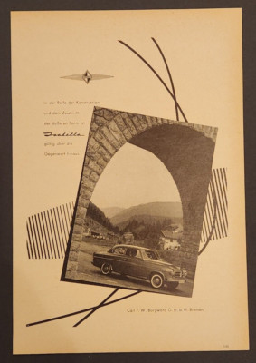 140) Carl F.W. Borgward GmbH Bremen * Isabella * Werbung Reklame 1959