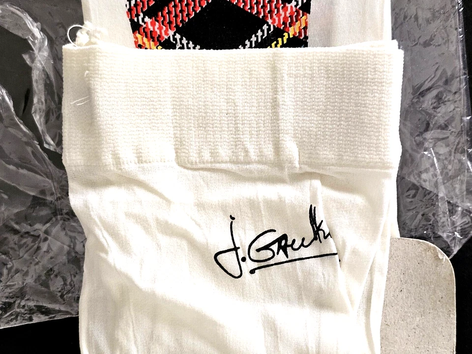 Medias/medias a cuadros/marfil boutique de diseñador Junior Gaultier para niñas (niños) Foto 3 de 4