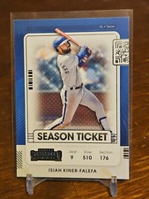 2021 Contenders Base Season Ticket #74 Isiah Kiner-Falefa - Texas Rangers
