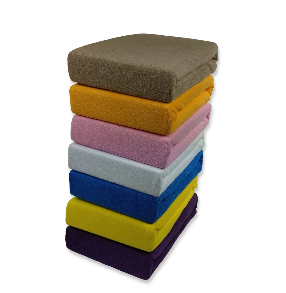 Frottee Spannbettlaken Spannbetttuch Betttuch Bettlaken 21 Farbe  - Bild 3 von 4