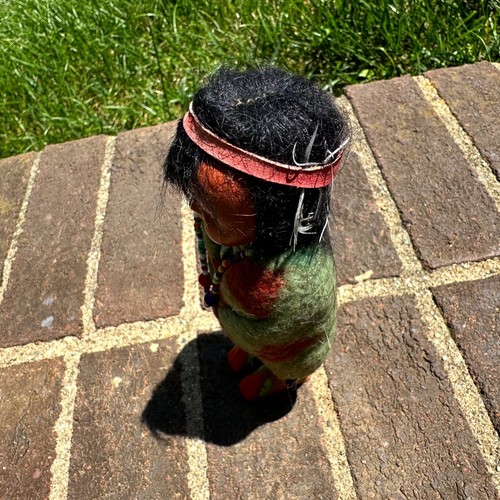 Vintage Art Native American Multicolor Skookum Bully Good Indian Doll 7 in Tall - Picture 7 of 10