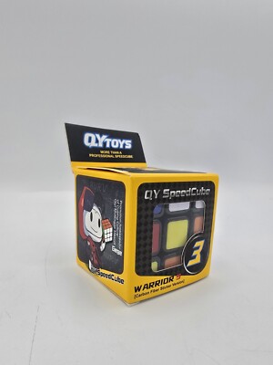QiYi Toys Speedcube Zauberwürfel 3x3 Warrior 3 Carbon Fire Sticker Version
