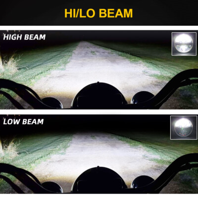 邦楽 HEAD LANP / TONIGHT 1X 7Inch Round LED Headlight Halo DRL For Datsun 240Z 260Z