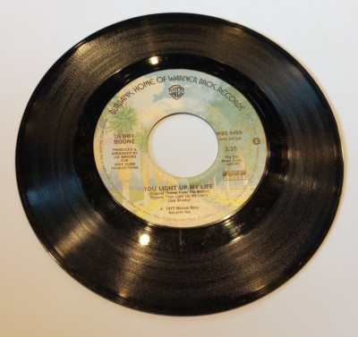 Debby Boone - You Light Up My Life / Hasta Manana 45rpm Vinyl Record 7''
