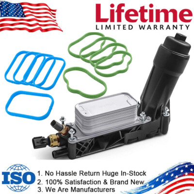 Engine Oil Cooler Filter Housing For 11-13 Jeep Dodge Chrysler 3.6L V6 5184294AE