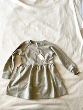 NWT Rylee and Cru long sleeve raglan dress clouds sage green 4-5y
