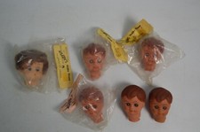 6 Baby Doll Heads Girl Silly MCM NOS NIP Child Crescent City CA Hobby Craft