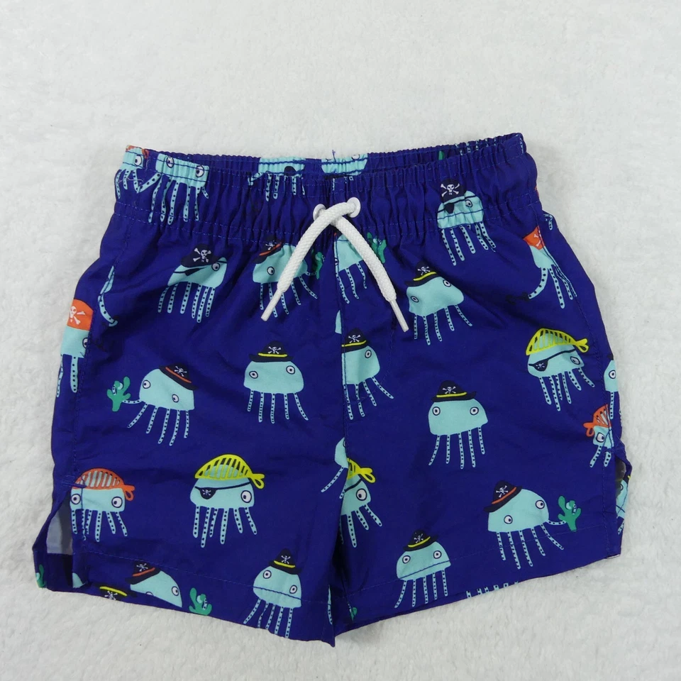 Traje de baño The Childrens Place niños pequeños 18 meses azul rashguard camisa baúles Foto 4 de 4