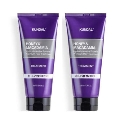 Kundal Honey & Macadamia Hair Treatment La Vie En Rose 200ml*2Pcs - FREE SHIP