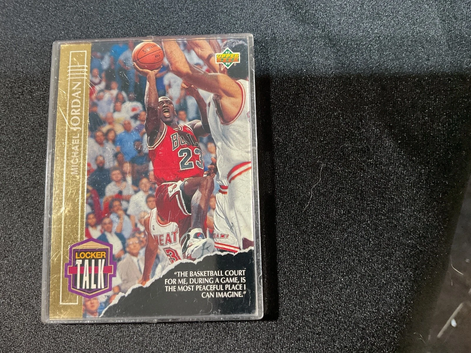 1993-94 Upper Deck Locker Talk #LT1 Michael Jordan Chicago Bulls