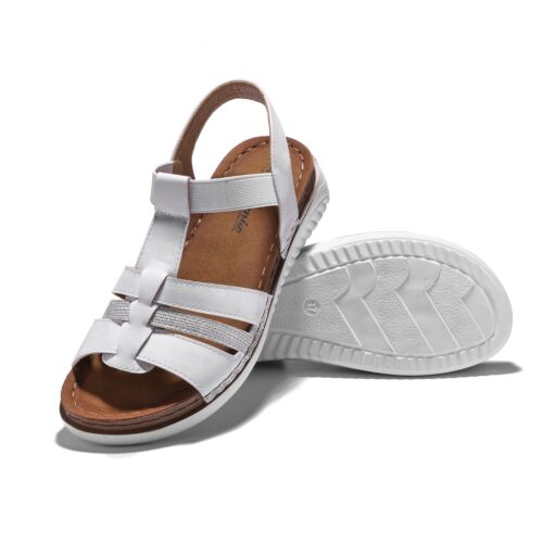 JOMIX Sandali Moda Donna Estive Piatto Sandali Antiscivolo Comode Scarpe - Imagen 2 de 25