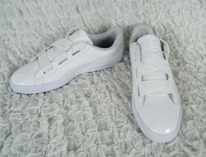 puma basket patent white