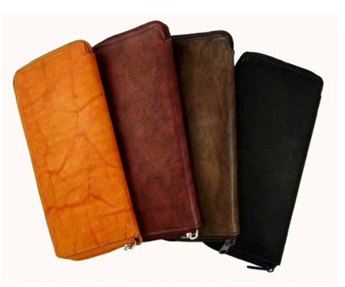 RFID Blocking Men's Genuine Leather Long Bifold Secretary Checkbook Wallet 19 ID - Picture 9 of 13