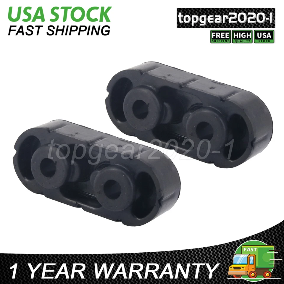 Fit 99-17 GMC Sierra 1500 2500 2x Exhaust Hanger Insulator Mount Holder 15092802 Foto 4 de 4