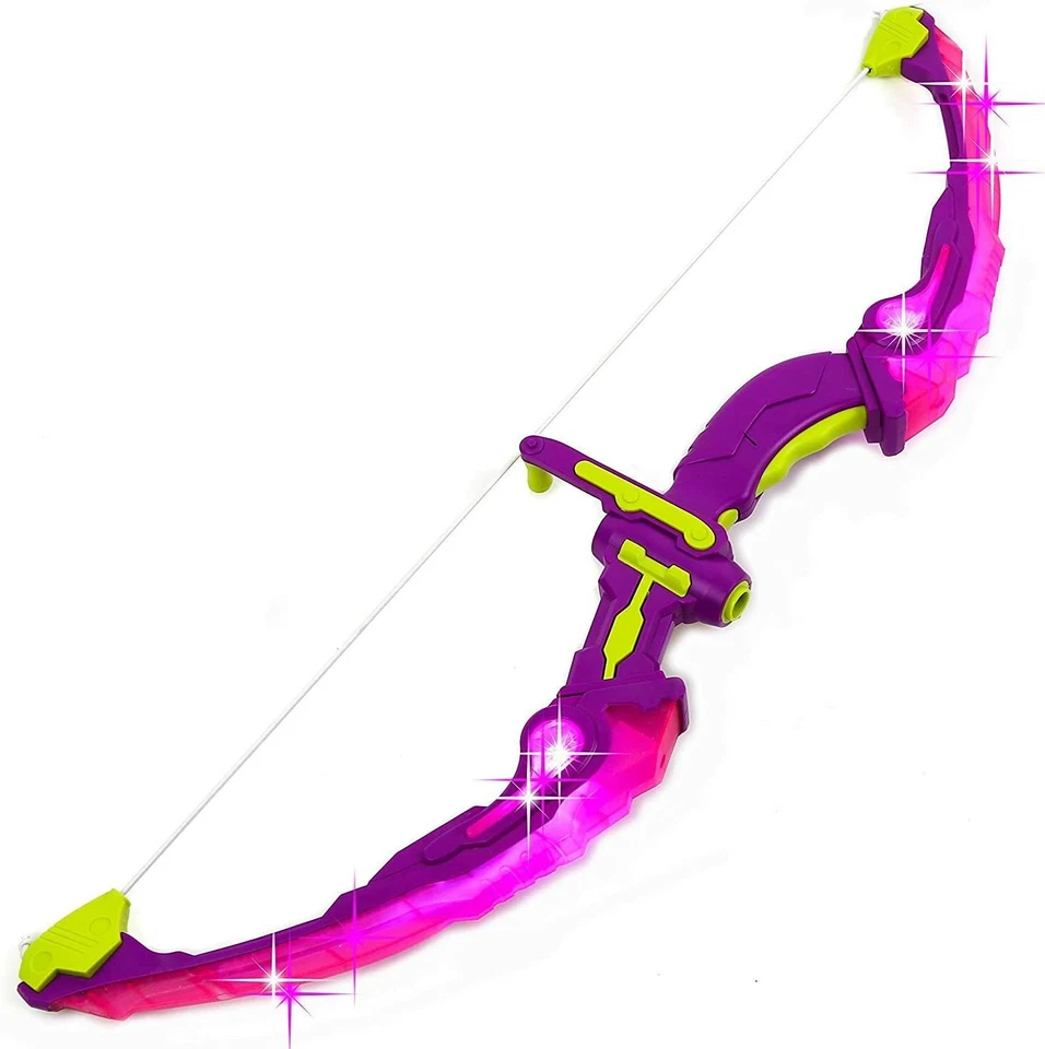 Juego de arco y flecha para niños con luces intermitentes LED | Juego de tiro con arco | Juguete para niños Foto 2 de 4
