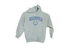 Indianapolis Colts Gray Hoodie Sweatshirt Small 4 Boys New